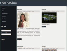 Tablet Screenshot of iamrandom.com